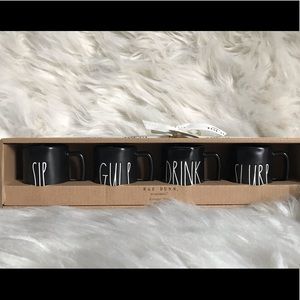Rae Dunn Black Espresso Mug Gift Set